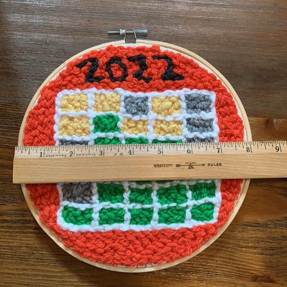 Word(le) Up! Punch needle wall art. - Picture 5 of 6